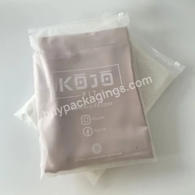 Custom Zip Lock Bag Clothes Packaging Bags With Logo Eco Friendly Frosted Zipper Bag For Tshirt Hoodies - Buy Packaging Bags,Custom Zip Lock Bag,Frosted Zipper Bag.