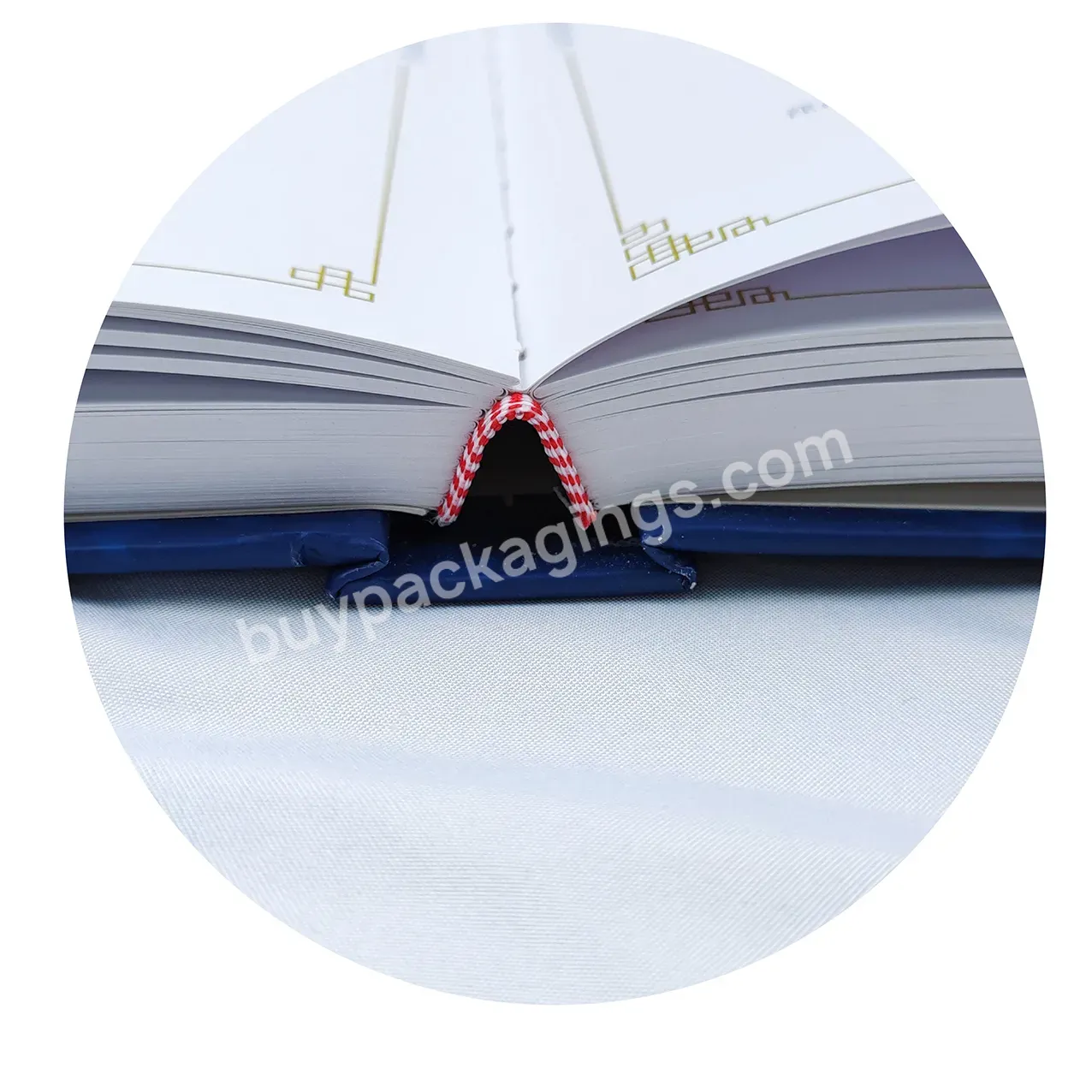 Customise Waterproof Eco Friendly Linen Fabric Copy Flexibound Coupon Pdf Hardcover Matte Book Printing