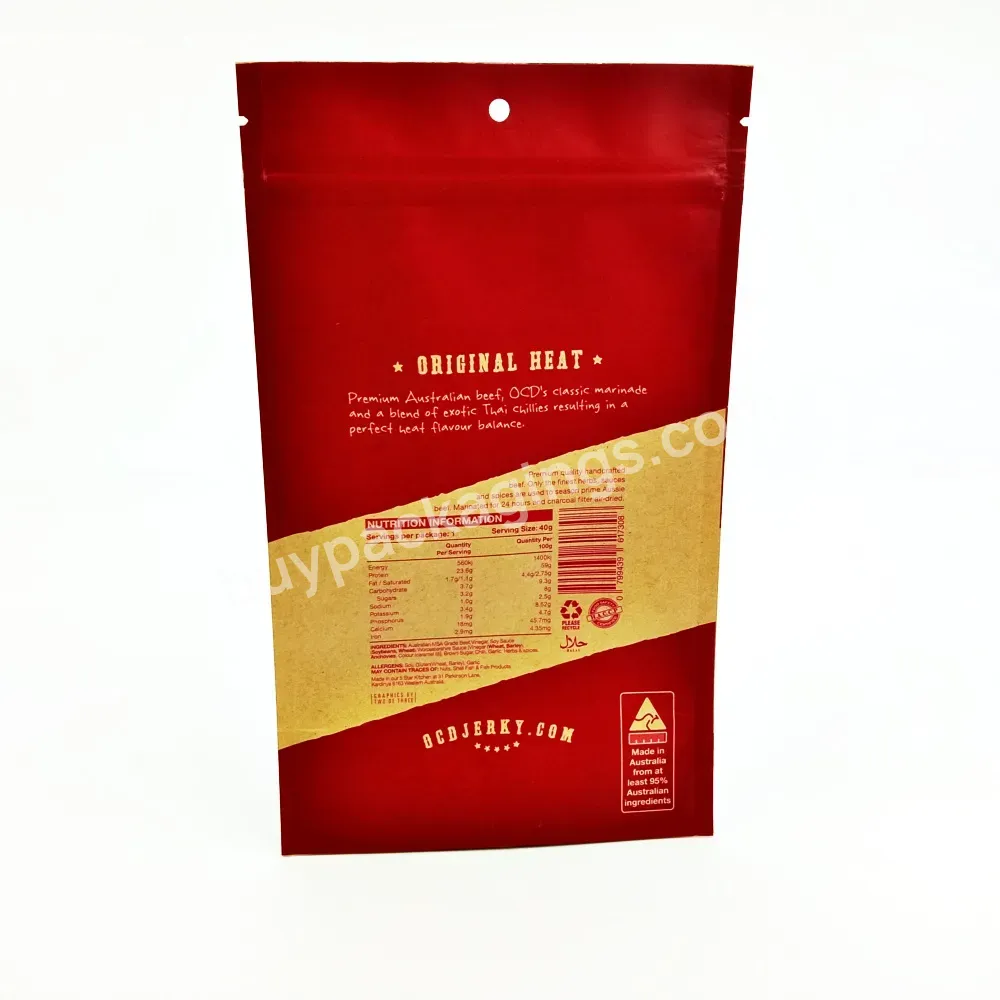 Customised Color Printing Resealable Aluminum Foil Doypack Zip Zipper Kraft Pouch Eco Friendly Biodegradable Brown Paper Bag - Buy Brown Paper Bags,Colored Paper Bags,Customised Paper Bag.