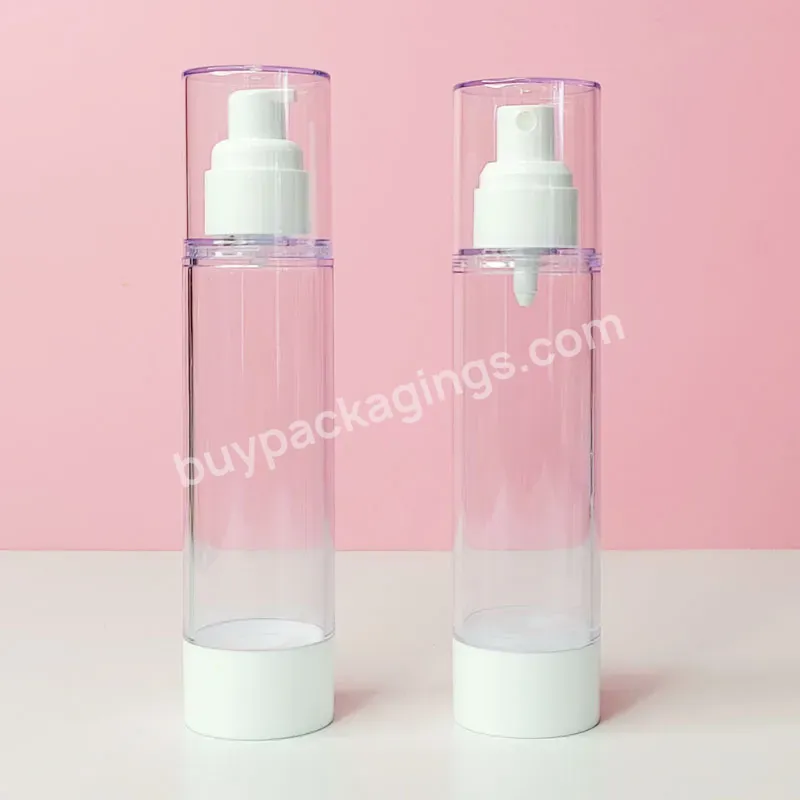 Customizable Luxury Liquid Foundation Toner Container Transparent 120ml 4oz Airless Bottle - Buy Airless Pump Bottle White,Cosmetic Airless Bottle,As Airless Bottle.