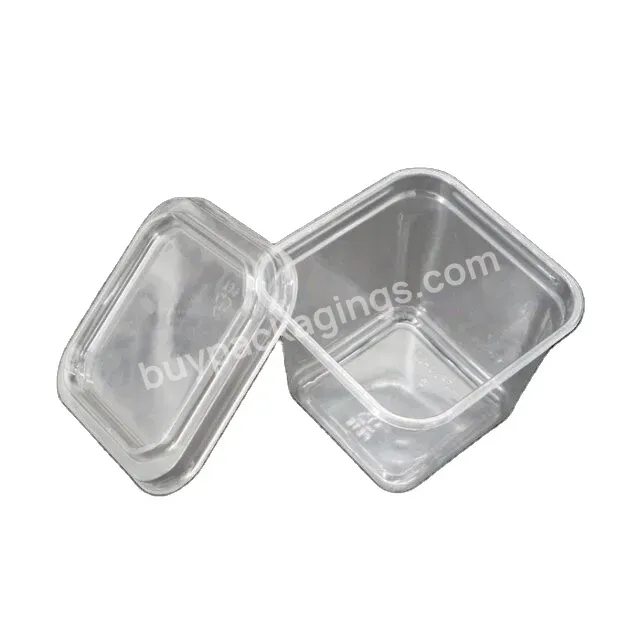 Customizable Transparent Safe Square Plastic Unflavored Snack Box For Dessert Cake Pudding Packaging - Buy Plastic Packaging Container For Dried Fruit,Food Grade Custom Transparent Pet Plastic Square Boxes,Snack Box For Dessert Cake Pudding Packaging.