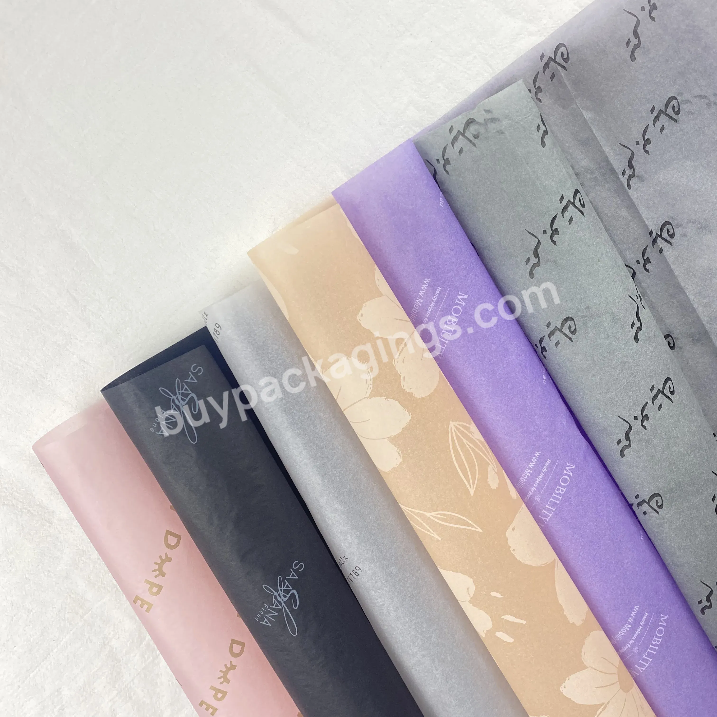 Customize Any Size Logo Print Colorful Wrapping Tissue Paper Luxury Design Flower Tissue With Brand High Level Gift Packaging - Buy Colorful Wrapping Tissue Paper,Customize Any Size Logo Print,Flower Tissue With Brand High Level Gift Packaging.
