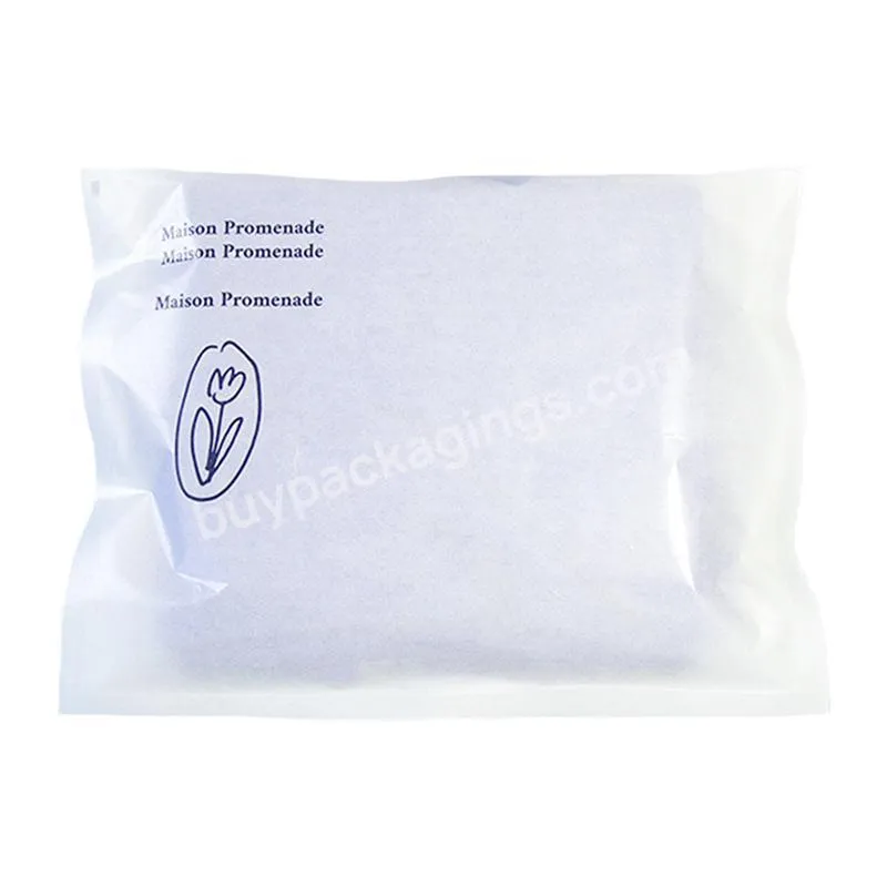 Customize Compostable Kraft White Lined Coated Garment Greaseproof Paper Bag For Clothing Glassine Wax Paper Bags 24mm