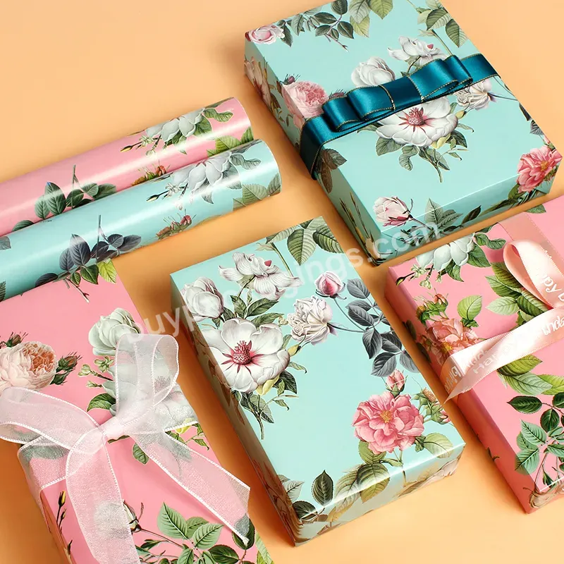 Customize Gift Wrapping Paper Wrap Present With Floral Printed - Buy Customize Gift Wrapping Paper Wrap Present,Gift Wrapping Paper Wrap Present,Floral Printed.
