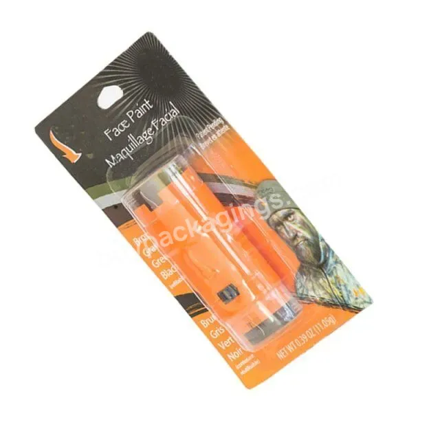 Customize Plastic Sliding Blister Card Packing Plastic Clear Slide Blister With Insert Paper Card