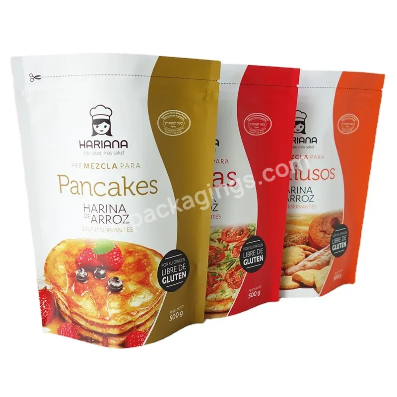 Customize Print Storage Zipper Stand Up Friendly Food White Kraft Paper Packaging Pouches For Snack Nuts Powder - Buy White Kraft Paper Pouches,Stand Up Kraft Paper Pouches With Zipper,Friendly Food White Kraft Paper Packaging Pouches.