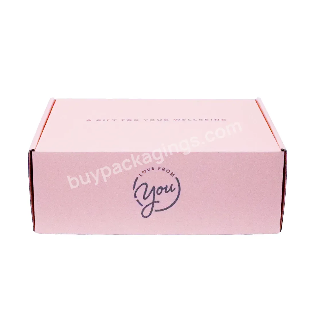 Customize Size Colored Paper Gift Box Corrugated Carton Jewelry Eyelash Pink Shipping Box For Clothes Packaging - Buy Customize Size Colored Paper Gift Box Corrugated Carton Jewelry Eyelash Pink Shipping Box For Clothes Packaging,Customize Size Color
