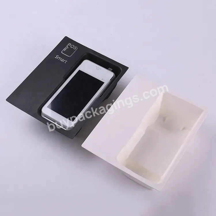 Customize Sugarcane Paper Pulp Molded Wet Press Box Insert For Electronics Packaging Tray