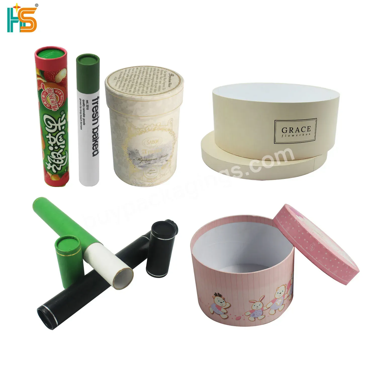 Customize Tea Flower Candle Gift Round Cylinder Box Packaging With Logo For Paper Tube Box - Buy Round Gift Box With Lid,Tea Package Tube Paper Box Customize,Candle Box Packaging With Logo For Paper Tube Box.