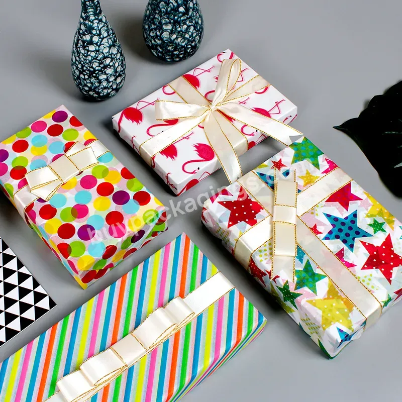 Customize Types Of Gift Wrapping Paper Colorful Tissue Wrap Paper For Birthday - Buy Customize Types Of Gift Wrapping Paper,Colorful Tissue Wrap Paper,Tissue Wrap Paper For Birthday.