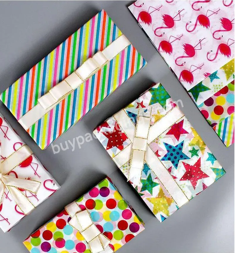 Customize Types Of Gift Wrapping Paper Colorful Tissue Wrap Paper For Birthday - Buy Customize Types Of Gift Wrapping Paper,Colorful Tissue Wrap Paper,Tissue Wrap Paper For Birthday.