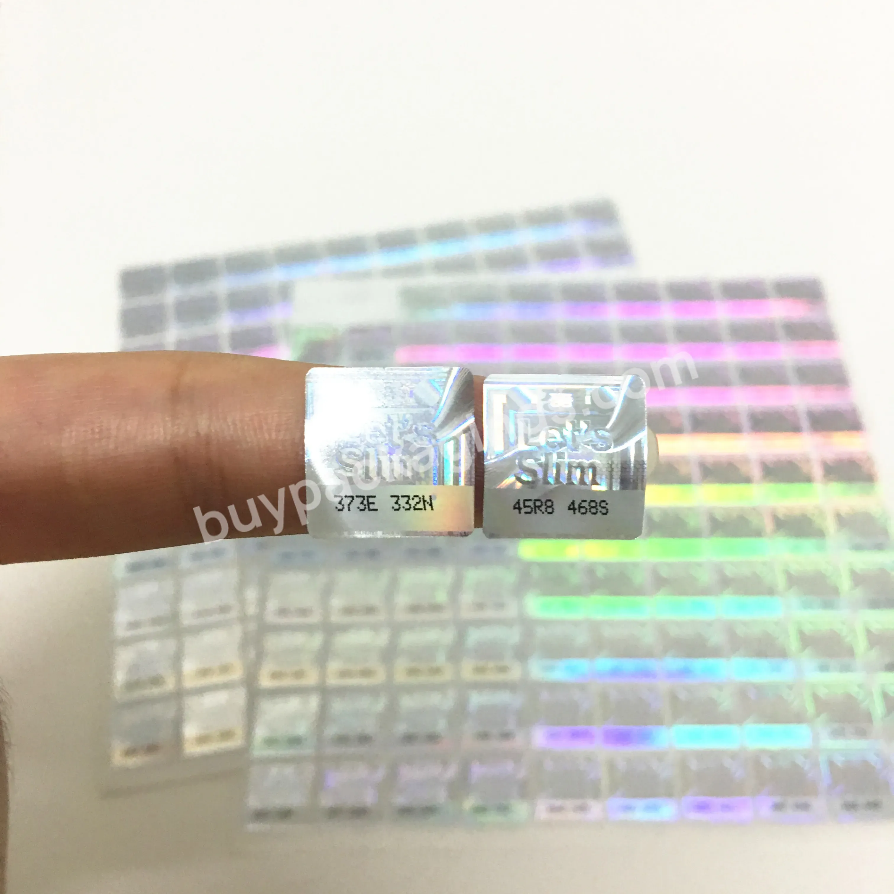 Customized 2d/3d Anti-counterfeiting Hologram Sticker,Hologram Label With Serial Number