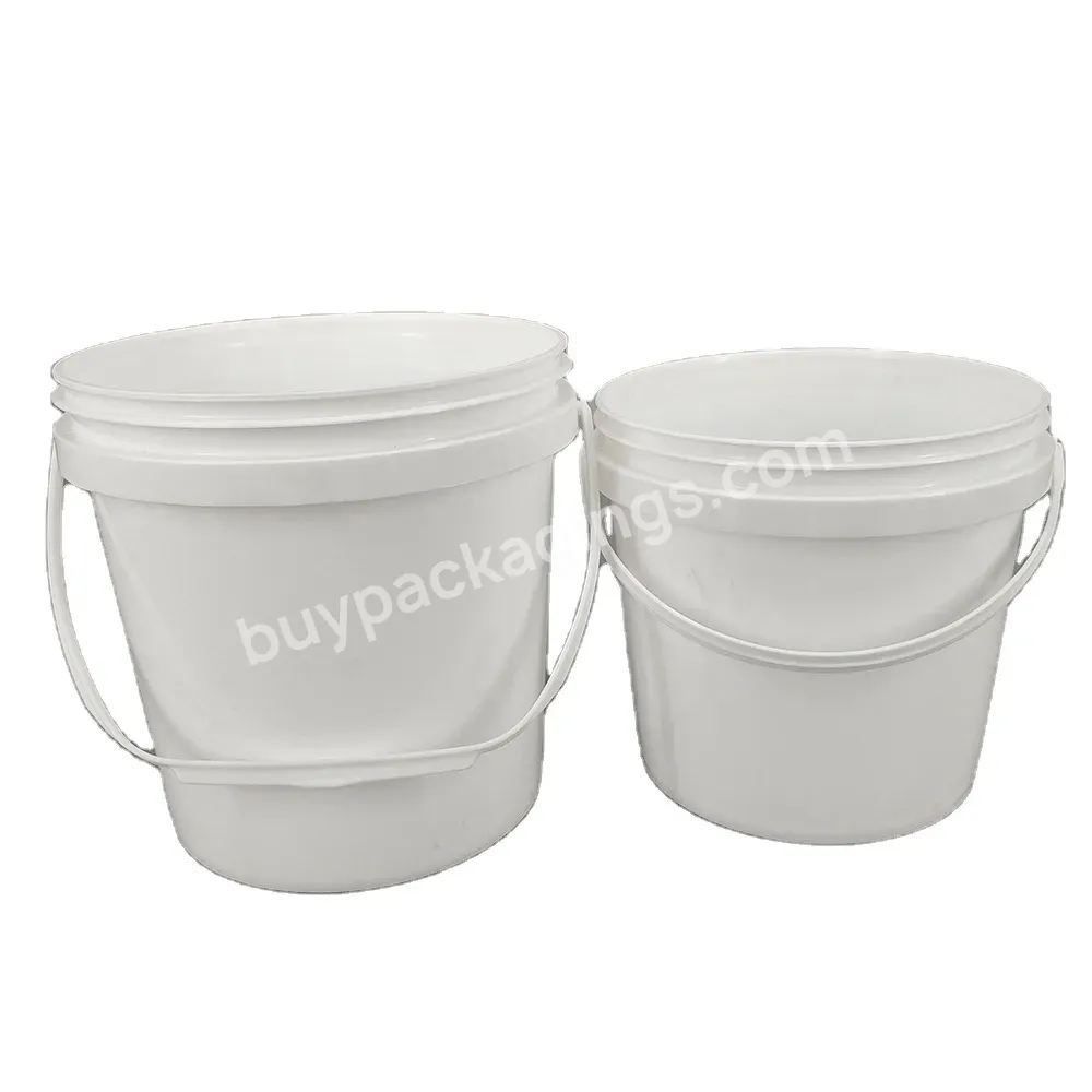 Customized 2l 3l 4l 5l 10l 20l 5 Gallon Food Grade White Plastic Bucket With Lid And Handle Plastic Pail - Buy Customized,Food Grade,With Lid And Handle Plastic Pail.