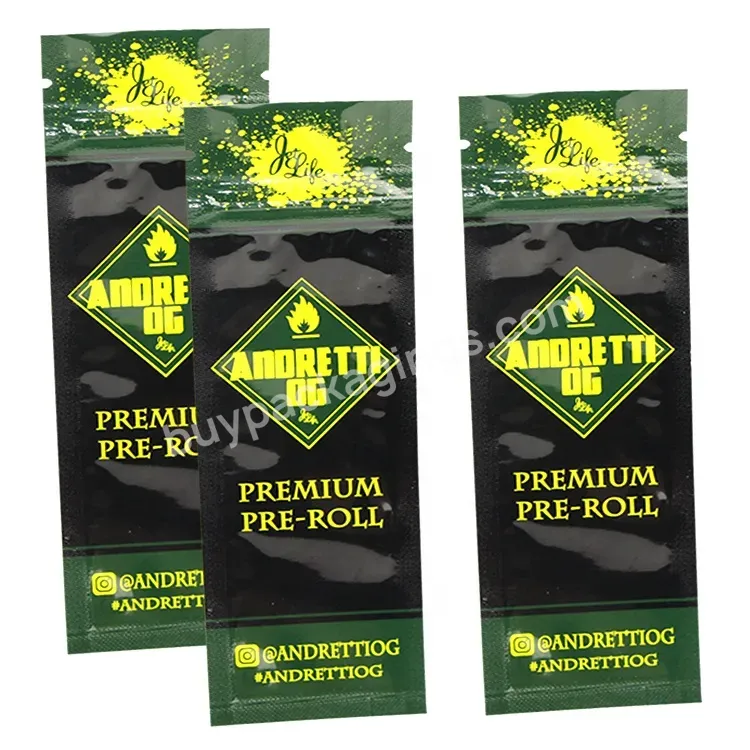 Customized 2x6 2x4 Mylar Bags Pre Roll Wrap Smoking Tobacco Packaging Smell Proof Baggies Individual Single Cigar Package Bag - Buy Single Cigar Package Bag,Smoking Tobacco Packaging,Mylar Bags Pre Roll.