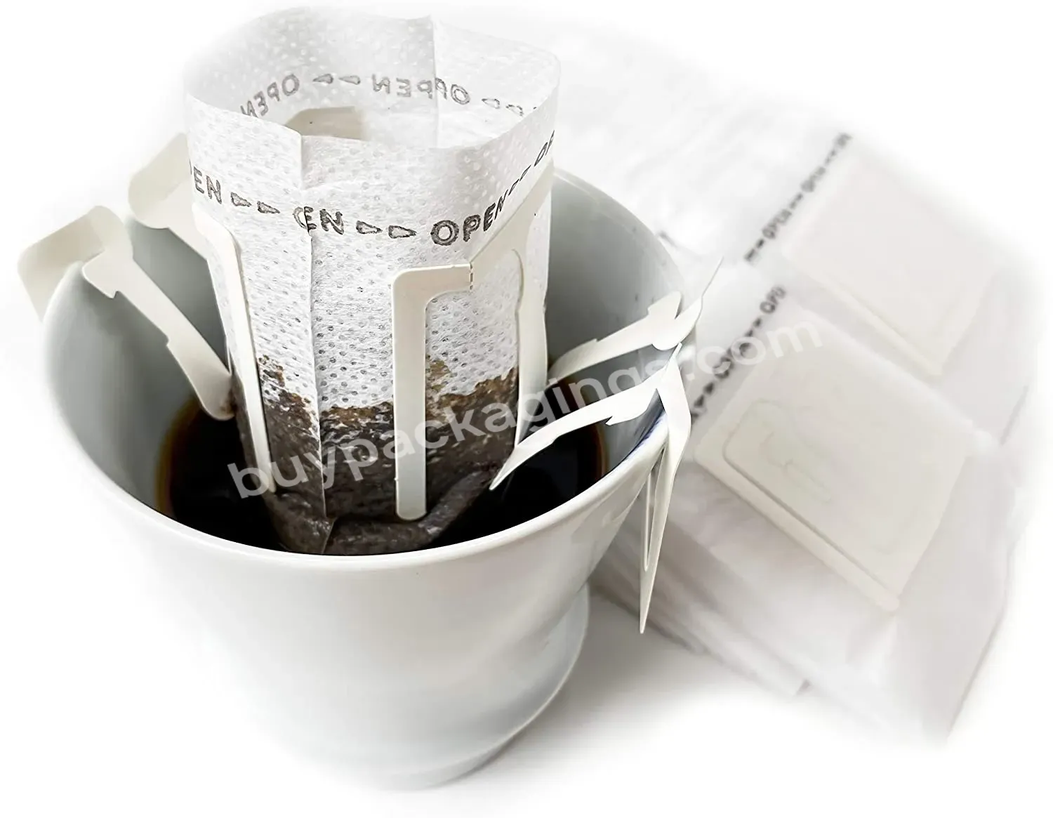 Customized 50 Pc Single Serve Pour Over Portable Hanging Ear Drip Coffee Tea Filter Bag Mini Disposable Coffee Drip Bag - Buy Coffee Drip Bag,Mini Coffee Bags,Filter Coffee Bag.