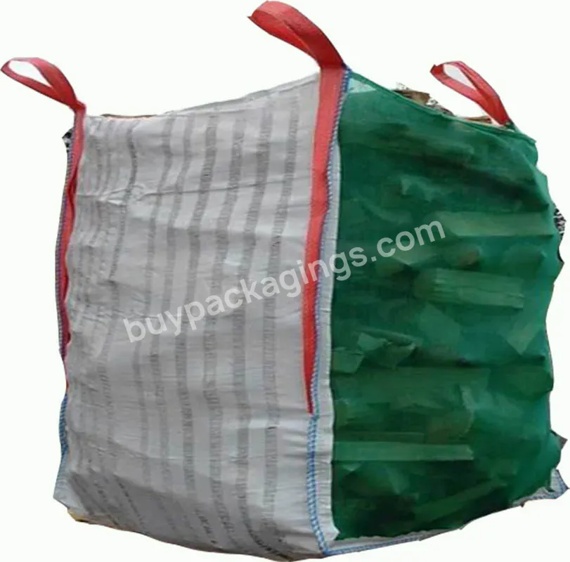 Customized Air Flow Pp Woven Ventilated Big Bags For Wood Potatoes Packaging