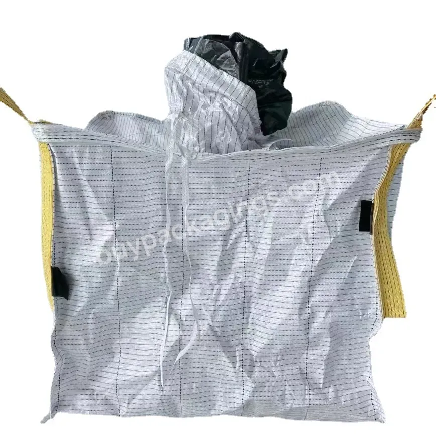Customized Anti-static Jumbo Bag Tubular Top And Bottom Conductive Sack Polypropylene Conductive Big Bag With Liner - Buy Conductive Big Bag With Liner,Tubular Top And Bottom Conductive Jumbo Bag,Polypropylene Conductive Big Bag.