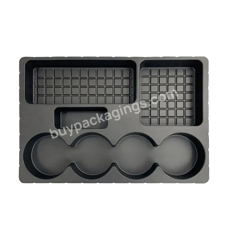 Customized Antistatic Esd Blister Tray Black Plastic Electronic Parts Blister Insert Tray For Electronic Packaging Box - Buy Antistatic Electronic Tray,Electronic Parts Blister Tray,Black Plastic Electronic Esd Blister Tray.
