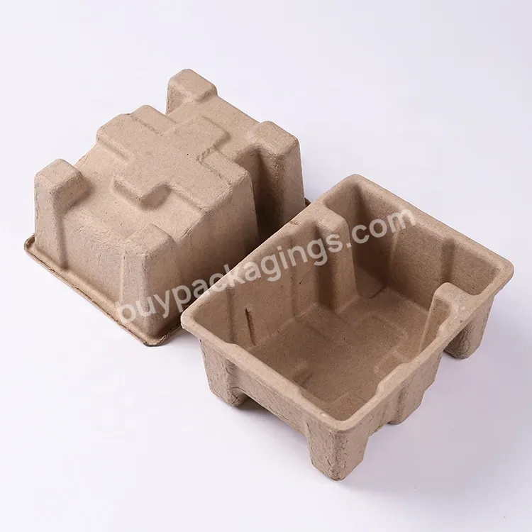 Customized Biodegradable Eco Friendly Corrugated Paper Molded Recycled Box Insert Trays Mold Pulp Packaging - Buy Recycled Pulp Tray,Biodegradable Box Insert,Molded Pulp Packaging.