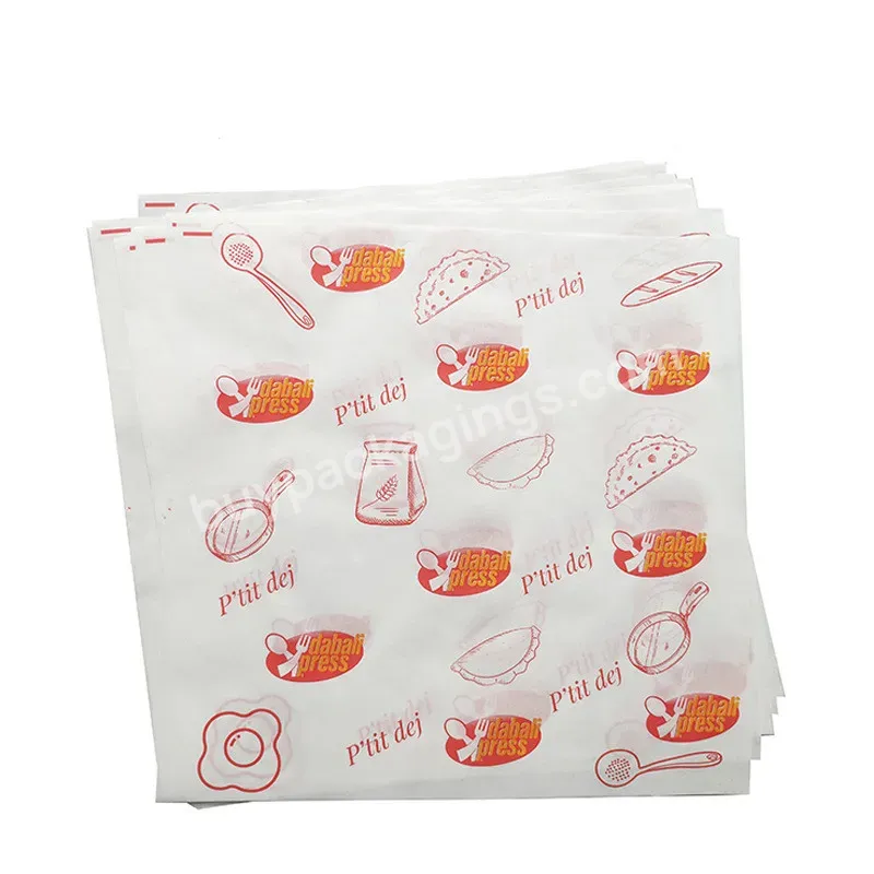 Customized Biodegradable Eco Friendly Custom Logo Printed Grease Proof Oil Grease Proof Burger Wax Food Wrapping Kraft Paper - Buy Customized New Design Printed Logo Biodegradable Deli Fried Chicken Snack French Fries Bread Chips Wrapping Greaseproof