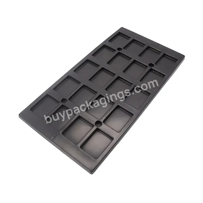Customized Black Ps Anti-static Plastic Blister Packaging Tray For Electronic Parts - Buy Esd Electronic Packaging Tray,Black Esd Tray,Customized Esd Smd Reel Box.