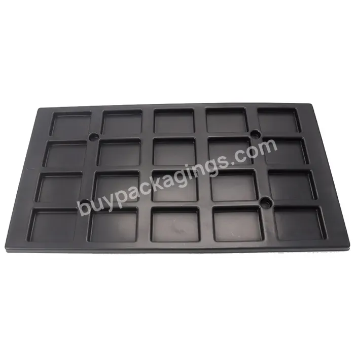 Customized Black Ps Anti-static Plastic Blister Packaging Tray For Electronic Parts - Buy Esd Electronic Packaging Tray,Black Esd Tray,Customized Esd Smd Reel Box.