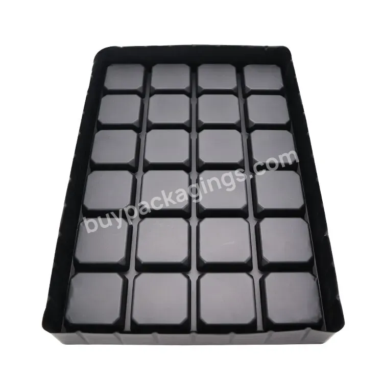 Customized Black Ps Plastic Tray Blister Chocolate Strawberry Gift Boxes - Buy Chocolate Tray,Box Of Chocolate Candies,Custom Chocolate Tray.