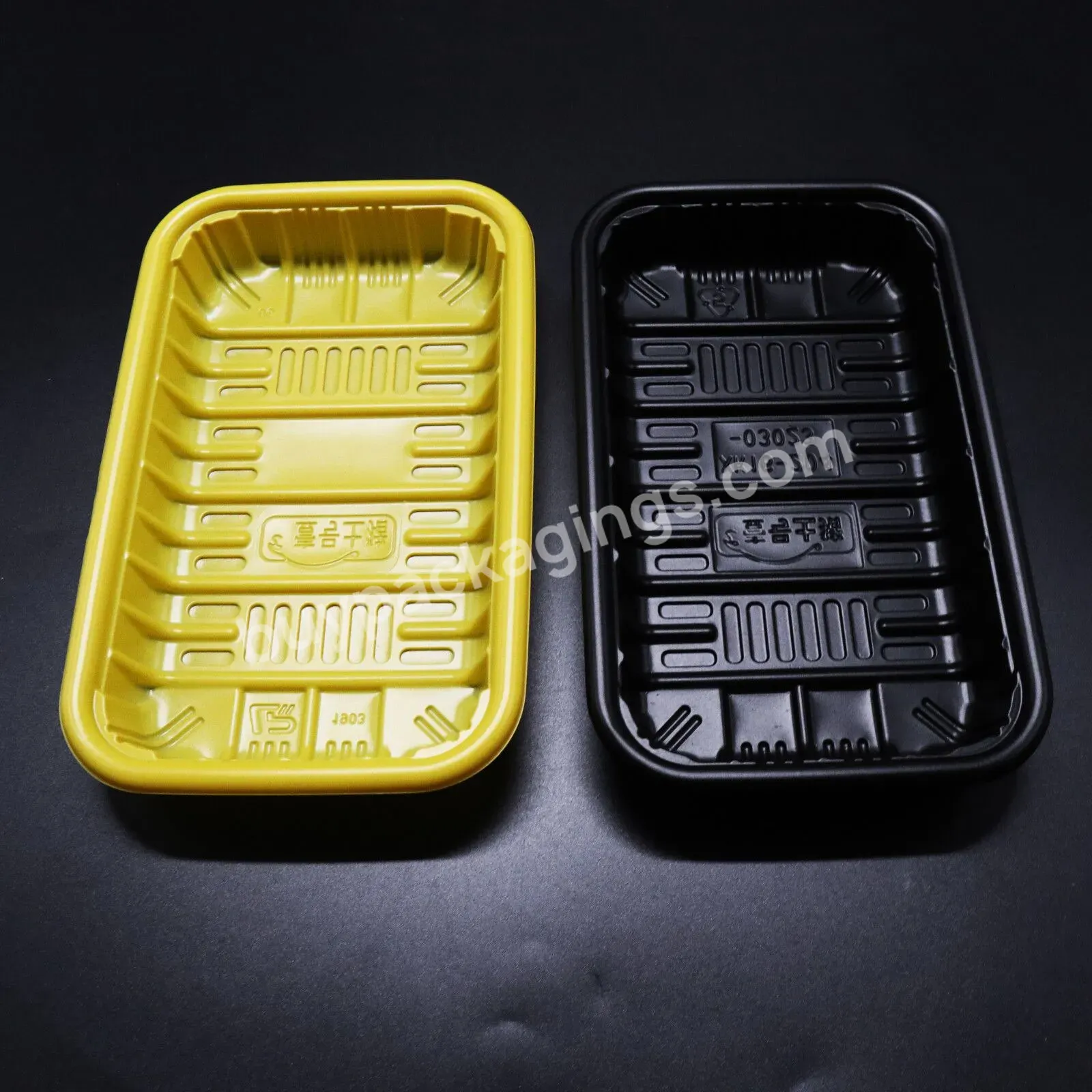 Customized Black Supermarket Pp Blister Disposable Plastic Vacuum Packed Meat Absorbent Frozen Meat Tray - Buy Supermarket Pp Tray Beef Fresh Meat Frozen,Tray For Frozen Meat,Frozen Meat Fresh Meat Tray.