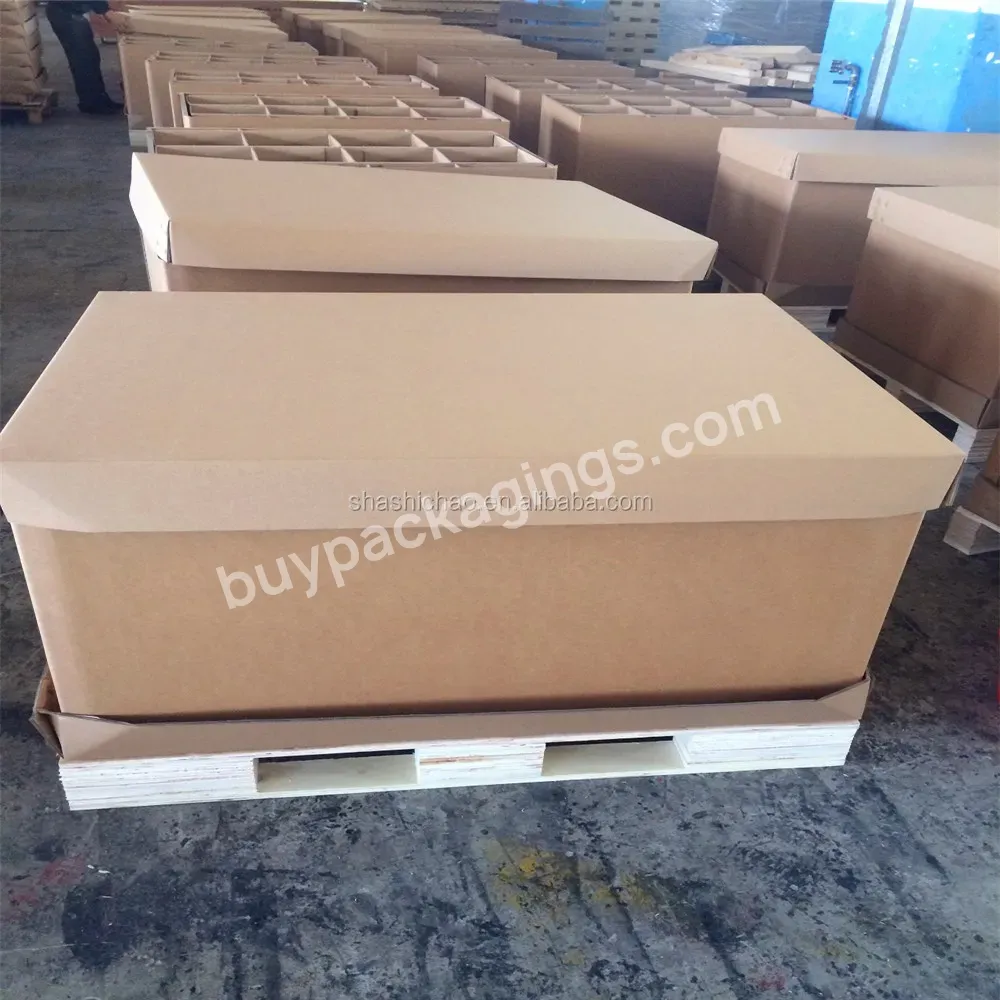 Customized Cardboard Paper Pallet Box - Buy Pallet Box,Corrugated Box With Pallet,Brown Corrugated Paper Pallet Box.