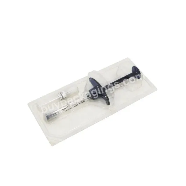 Customized Clear Pet Syringe Blister Card Packaging High Quality Disposable Blister Packaging For Syringes Ampoule Tray Cosmetic - Buy Blister Packaging For Syringes,Syringe Blister Packing,Blister Packing Syringe.