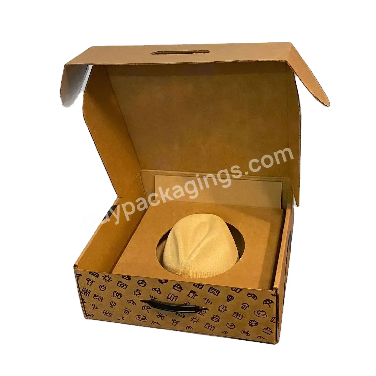 Customized Color Printing Paper Customer Fedor Brim Hat Boxes Custom Card/gift Hat Box Packaging With Logo - Buy Brim Hat Boxes,Paper Box Carton Box,Custom Hat Box Packaging.