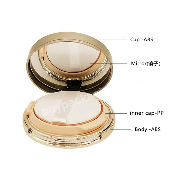 Customized Color Private Label Glossy Square Simple Compact Powder Case Air Cushion Case - Buy Wholesale Empty Plastic Compact Powder Box Air Cushion Powder Case Cosmetic Packaging Gold Circular Air Bb Cushion Case,High Quality Custom Label Luxury Co