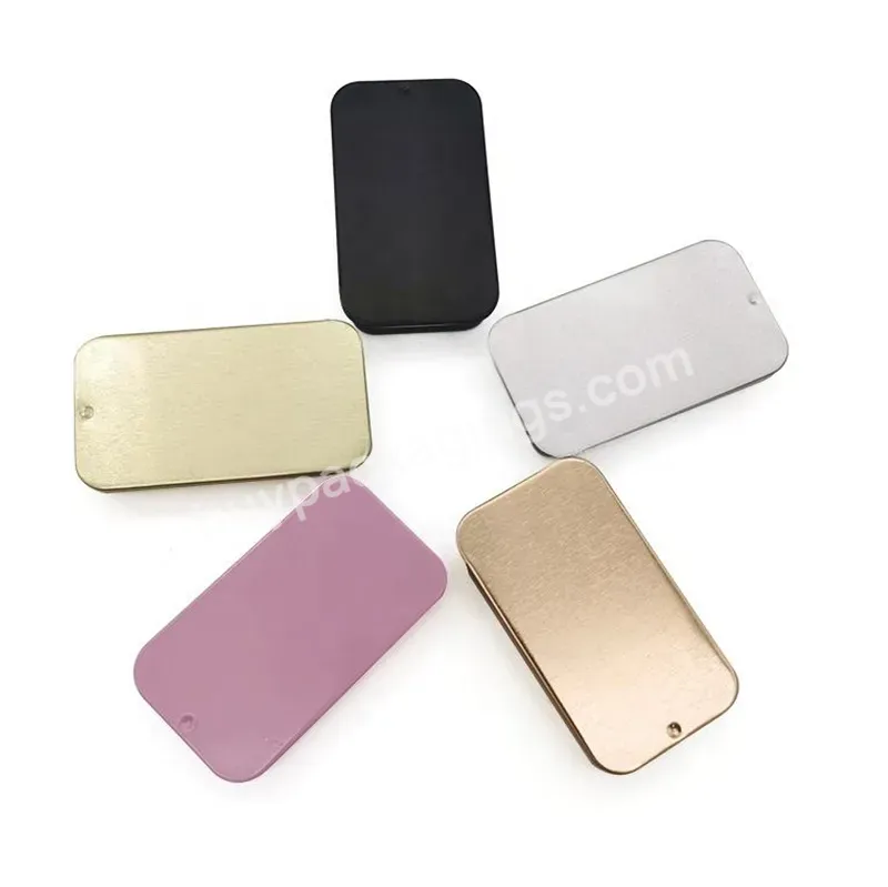 Customized Colorful Pull-push Empty Tin Cans Tinplate Metal Small Square Iron Tin Box - Buy Small Tin Box,Colorful Pull-push Empty Tin Cans,Customized Small Rectangle Tin Case.