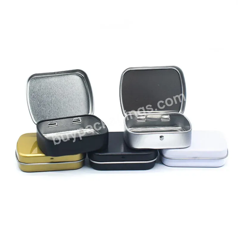 Customized Colorful Square Empty Metal Hinge Tin Cans Black Flip Cover Lid Small Gift Iron Box - Buy Flip Cover Lid Small Gift Iron Box,Metal Hinge Tin Cans,Colorful Square Tin Box.