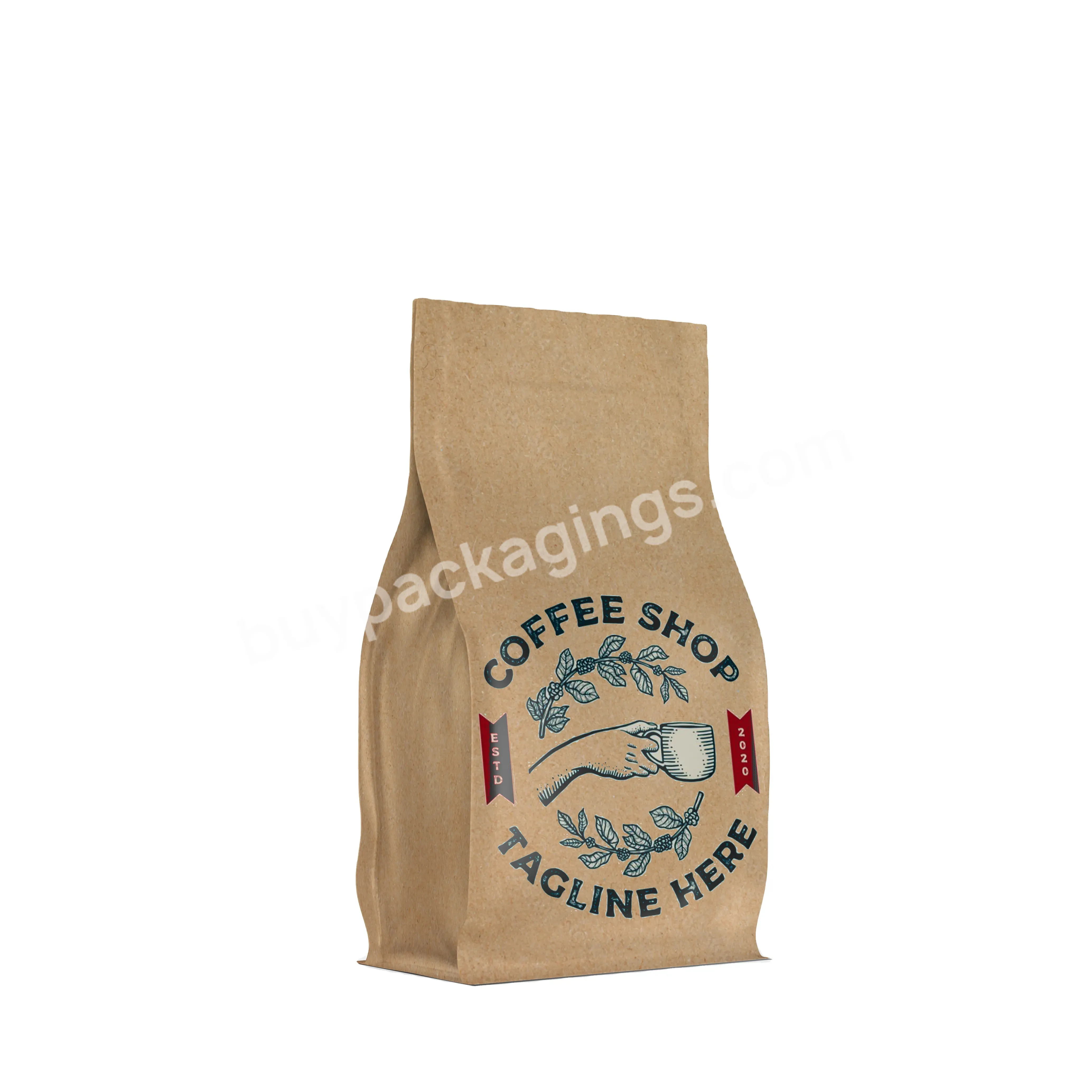Customized Compostable Paper Bag For Coffee 12oz Craft Paper Foil Pouch Zip Lock Coffee Bean Bags Stone Paper Coffee Bag - Buy Compostable Paper Bag For Coffee 12oz,Craft Paper Foil Pouch Zip Lock Coffee Bean Bags,Stone Paper Coffee Bag.