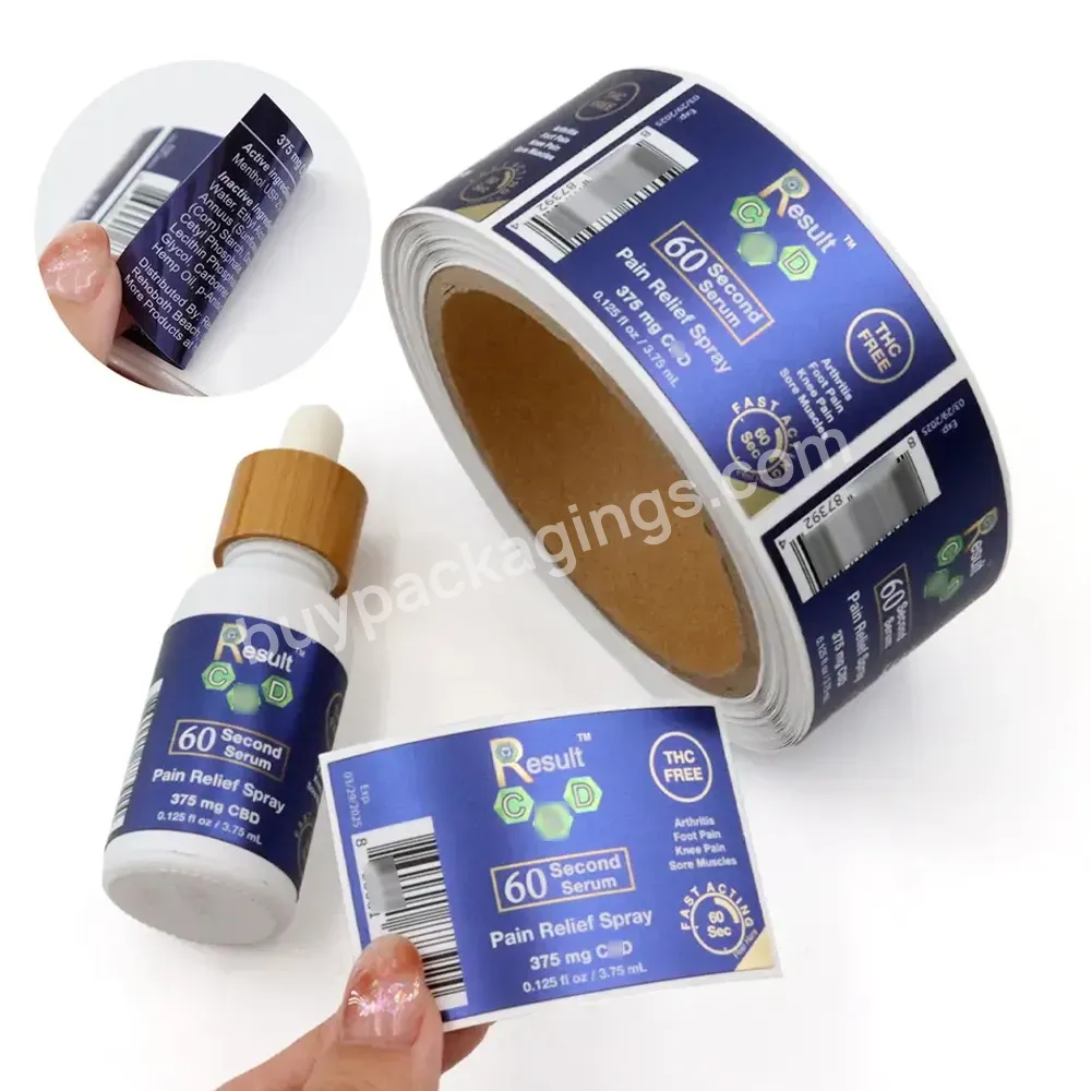 Customized Cosmetics Labels Roll Logo Sliver Foil Adhesive Stickers Essential Oil Bottle Label - Buy Essential Oil Bottle Label,Silver Sticker Label,Customized Sticker Roll Logo Label.