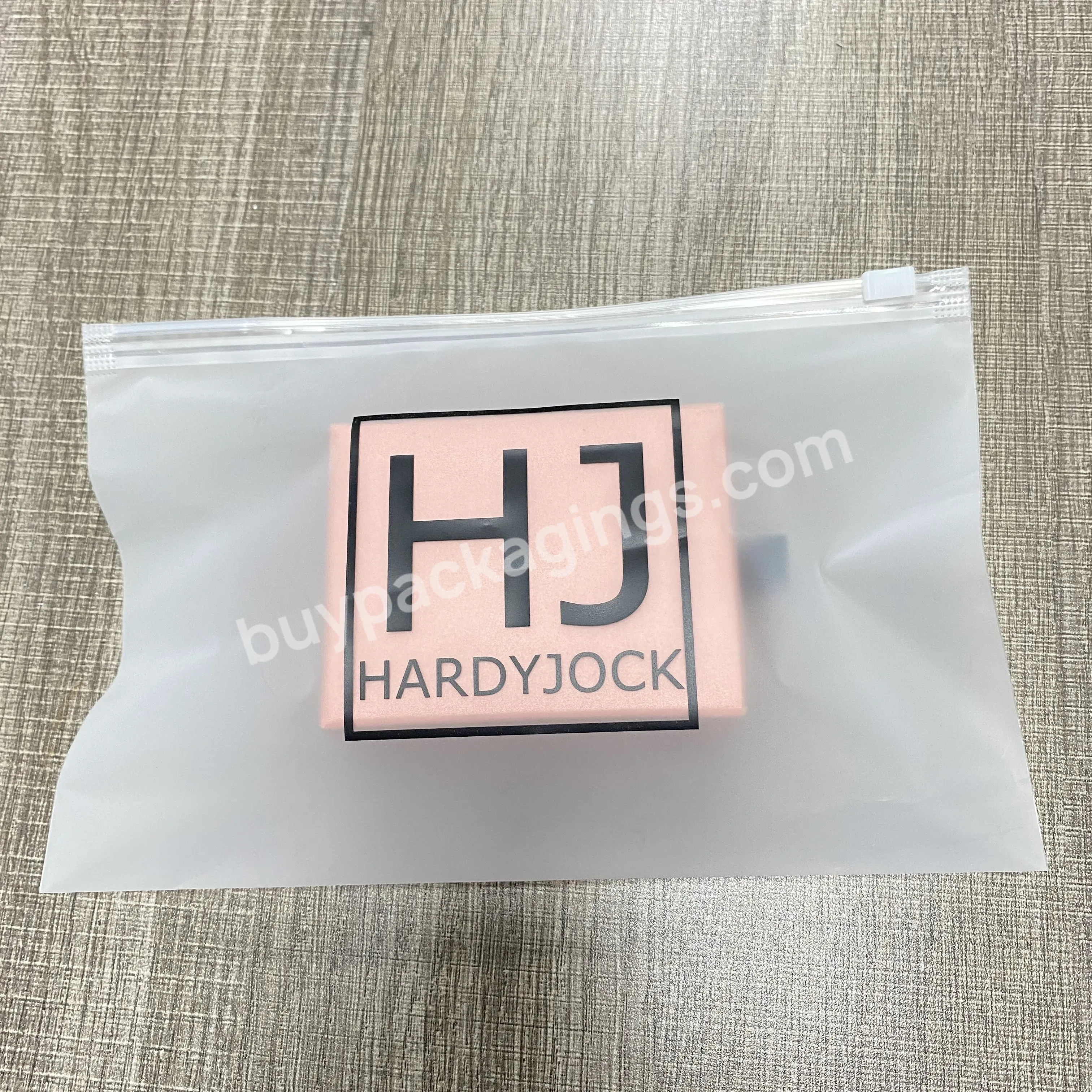 Customized Design And Size Cosmetic Zip Bags Frosted Zip Bags Clothing Plastic Bags - Buy Pe Zipper Bag,Pvc Jewelry Hard Plastic Zipper Bag,Zippered Garment Bags Custom Logo.