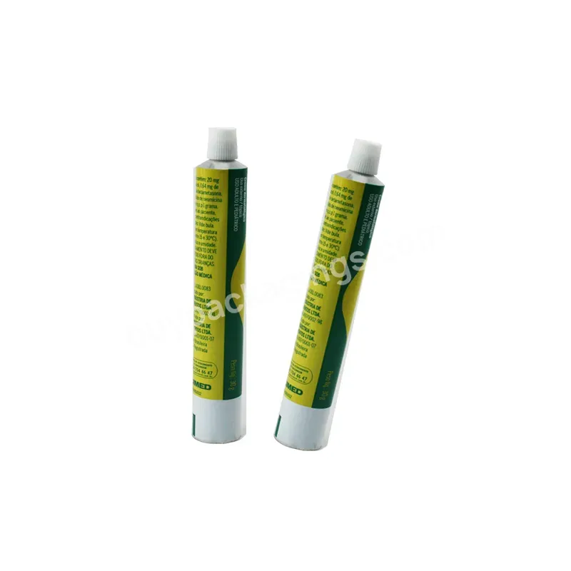 Customized Diameter 25mm Medicine Cream Tube Packaging Cosmetics Packaging Tube - Buy Medicine Cream Tube,Aluminum Collapsible Tube,Ointment Tube.