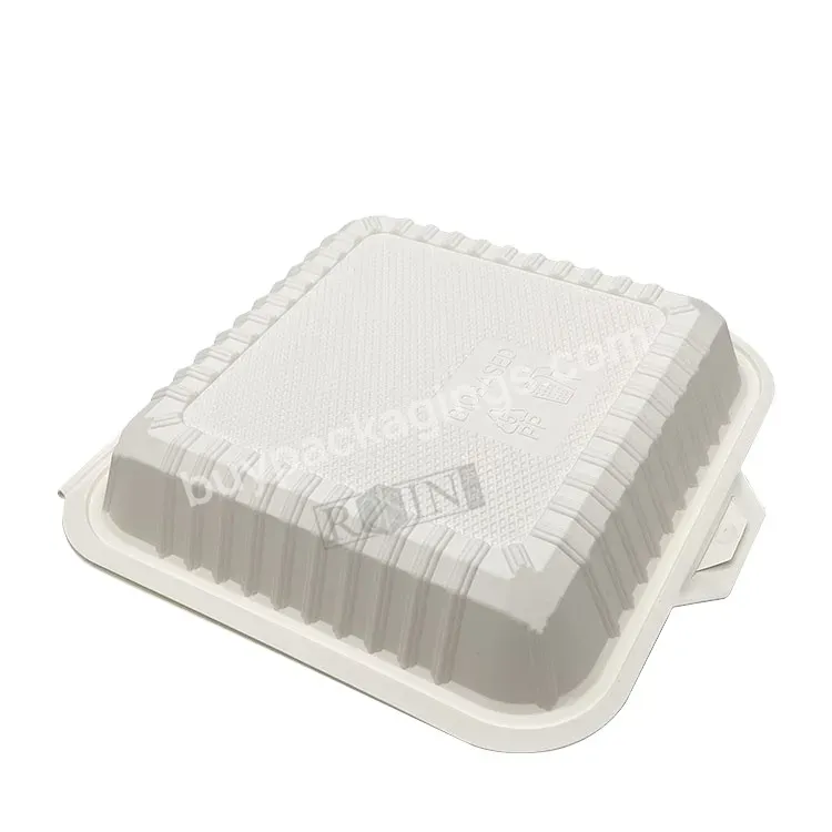 Customized Disposable Biodegradable Plastic Clamshell White Pp Corn Starch Food Container Lunch Box - Buy Plastic Lunch Box,Biodegradable White Corn Starch Food Container,Clamshell Corn Starch Lunch Box.