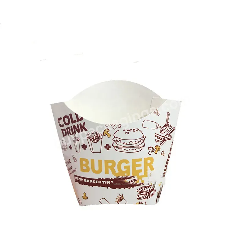 Customized Disposable Biodegradable Takeaway Fried Chicken French Fries White Cardboard Containers Food Packaging Paper Box - Buy Customized Biodegradable Eco Friendly Takeaway Portable Take Away French Fries Chicken Nuggets Popcorn Food Packaging Bo