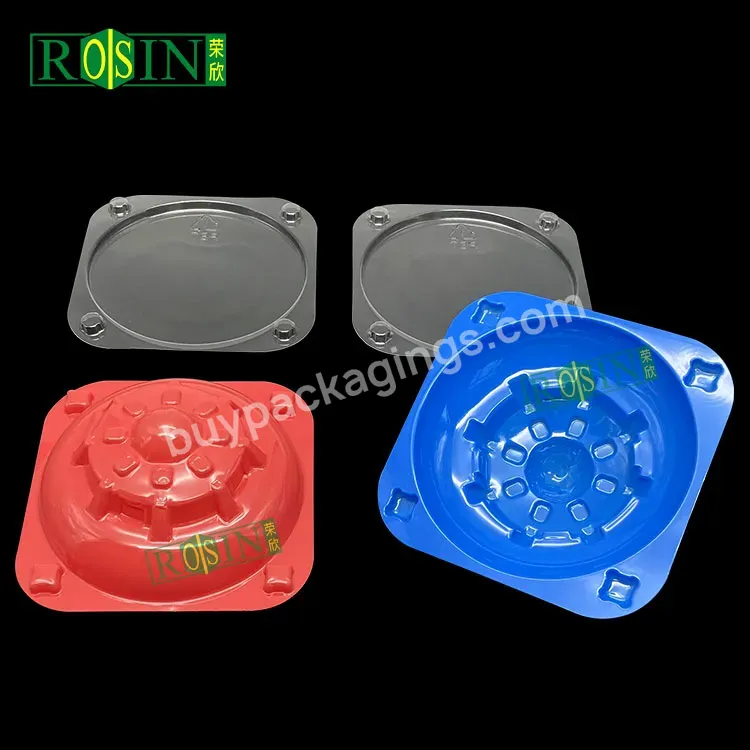 Customized Disposable Blue/red Blister Plastic Fire Alarm Set With Protective Cover Tray For Hardware Tools