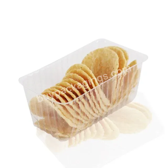 Customized Disposable Clear Plastic Fried Snack Food Packaging Blister Inner Tray For Potato Chips - Buy Disposable Clear Inner Tray,Food Packaging Inner Tray For Potato Chips,Potato Chips Packing Tray.