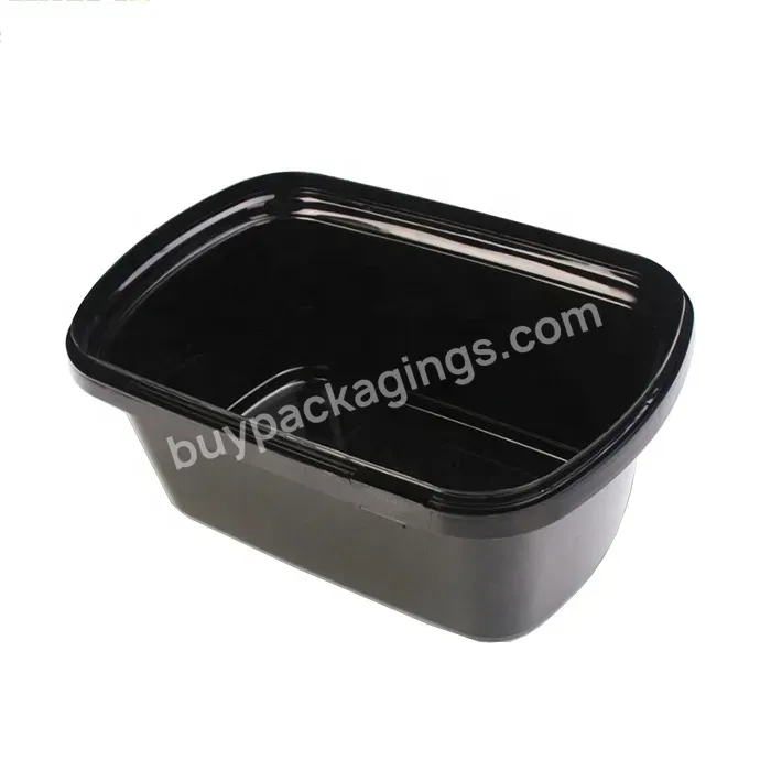 Customized Disposable Deep Pp Plastic Black Container For Lunch Microwave Lid Fresh Chicken Roast Chicken Box Packaging - Buy Customized Disposable Deep Pp Plastic Black Container,Container For Lunch Microwave Lid,Fresh Chicken Roast Chicken Box Pack