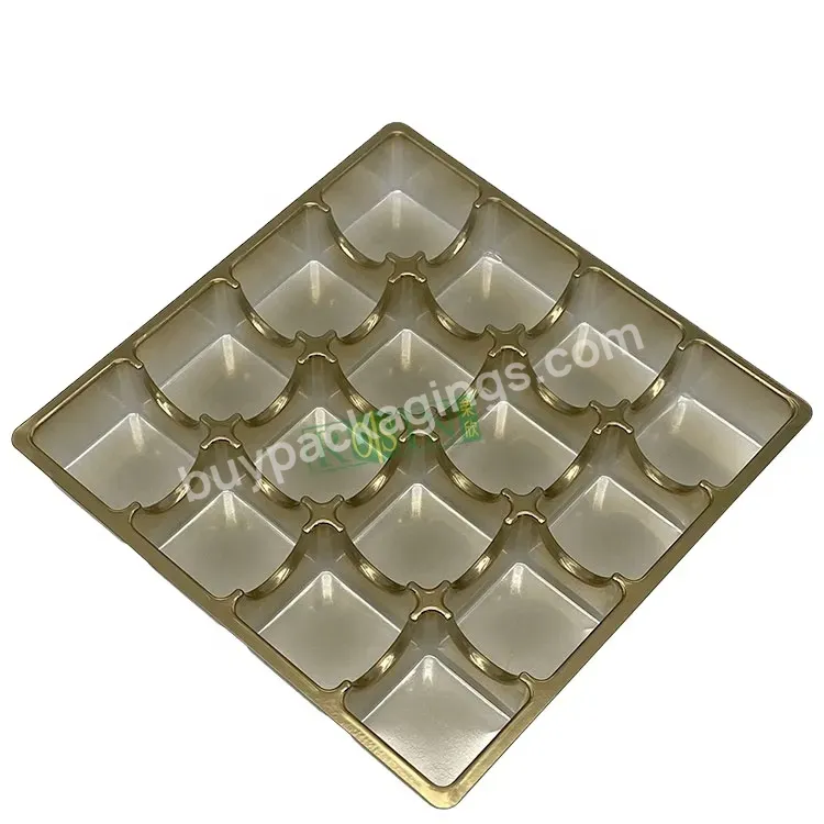 Customized Disposable Golden Luxury Plastic Tray For Chocolate Packaging Inner Tray - Buy Plastic Tray For Chocolate,Disposable Golden Luxury Plastic Tray,Luxury Plastic Tray For Chocolate Packaging.