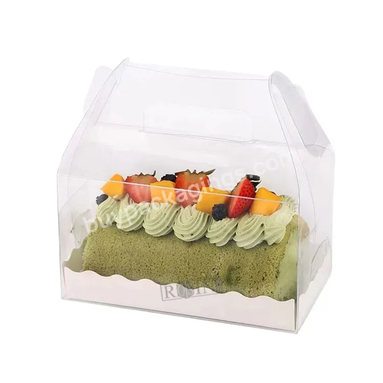 Customized Disposable Square Plastic Pet Folding Cake Box With Handle,Transparent Plastic Packaging Gift Box - Buy Pet Pvc Clear Packaging Plastic Gift Box,Transparent Plastic Packaging Gift Box,Folding Cake Box With Handle.