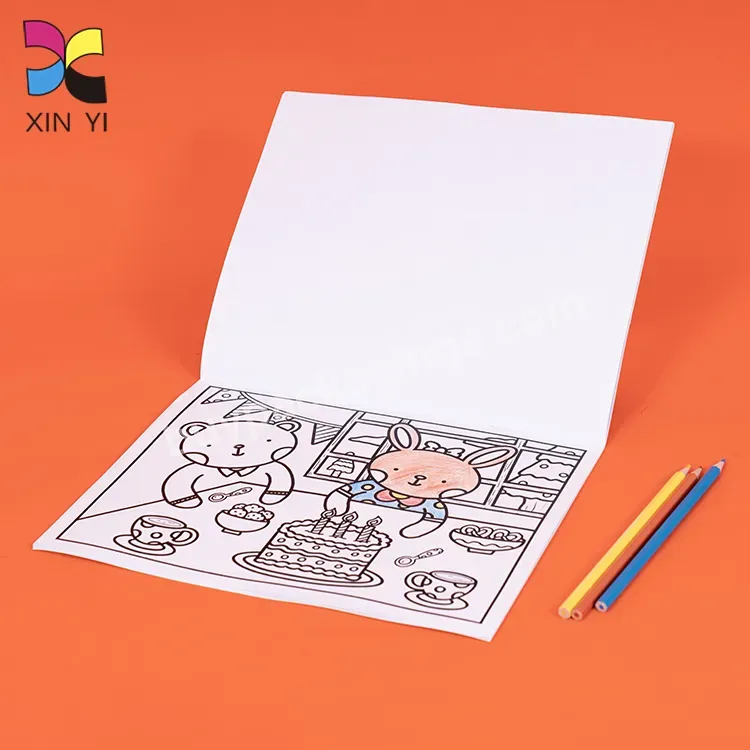 Customized Drawing Painting Kids Easy Learning Coloring Book For Children