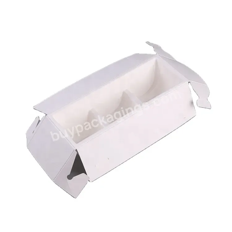 Customized Eco Compostable Molded Pulp Packaging Inner Pallet Beauty Essential Oil Canned Food