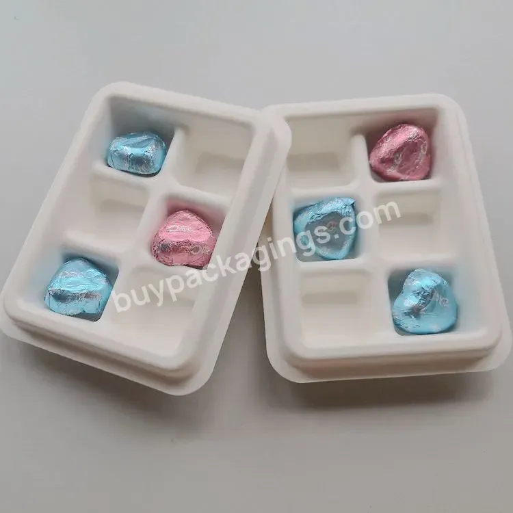 Customized Eco Friendly Biodegradable Sugarcane Bagasse Pulp Molded Chocolate Box Packaging - Buy Chocolate Cake Boxes And Packaging,Paper Box Gift Box Packaging Box,Cadbury Chocolate Packaging.