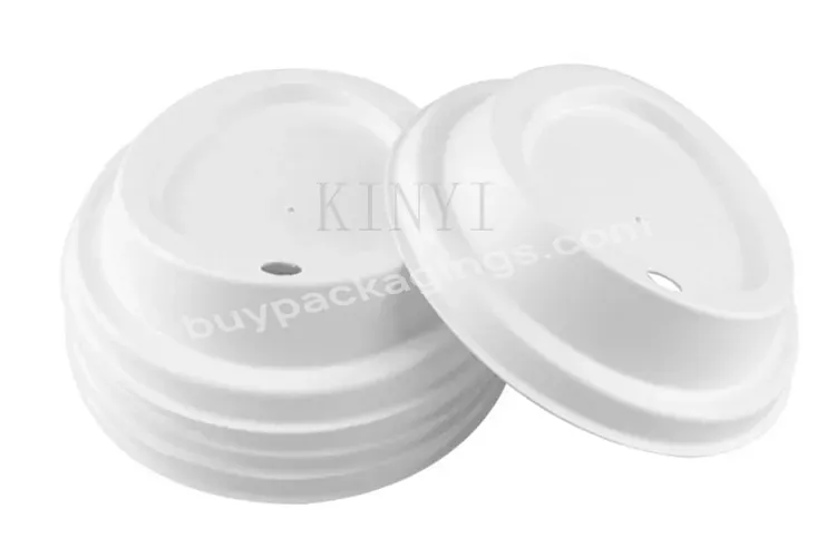 Customized Eco-friendly Compostable Molded Bagasse Pulp Coffee Cup Dome Lid - Buy Molded Paper Coffee Cup Lids,Tea Cup Lid,Disposable Cups Dome Lids.