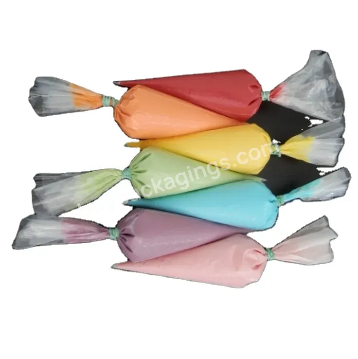 Customized Eco-friendly Food Grade Cellophane Opp Cpp Pe Plastic Cone Shape Piping Bags For Cake Decoration - Buy Plastic Pe Cpp Opp Piping Packaging Bags,Cone Shape Plastic Bag,Eco-friendly Cellophane Plastic Bag.